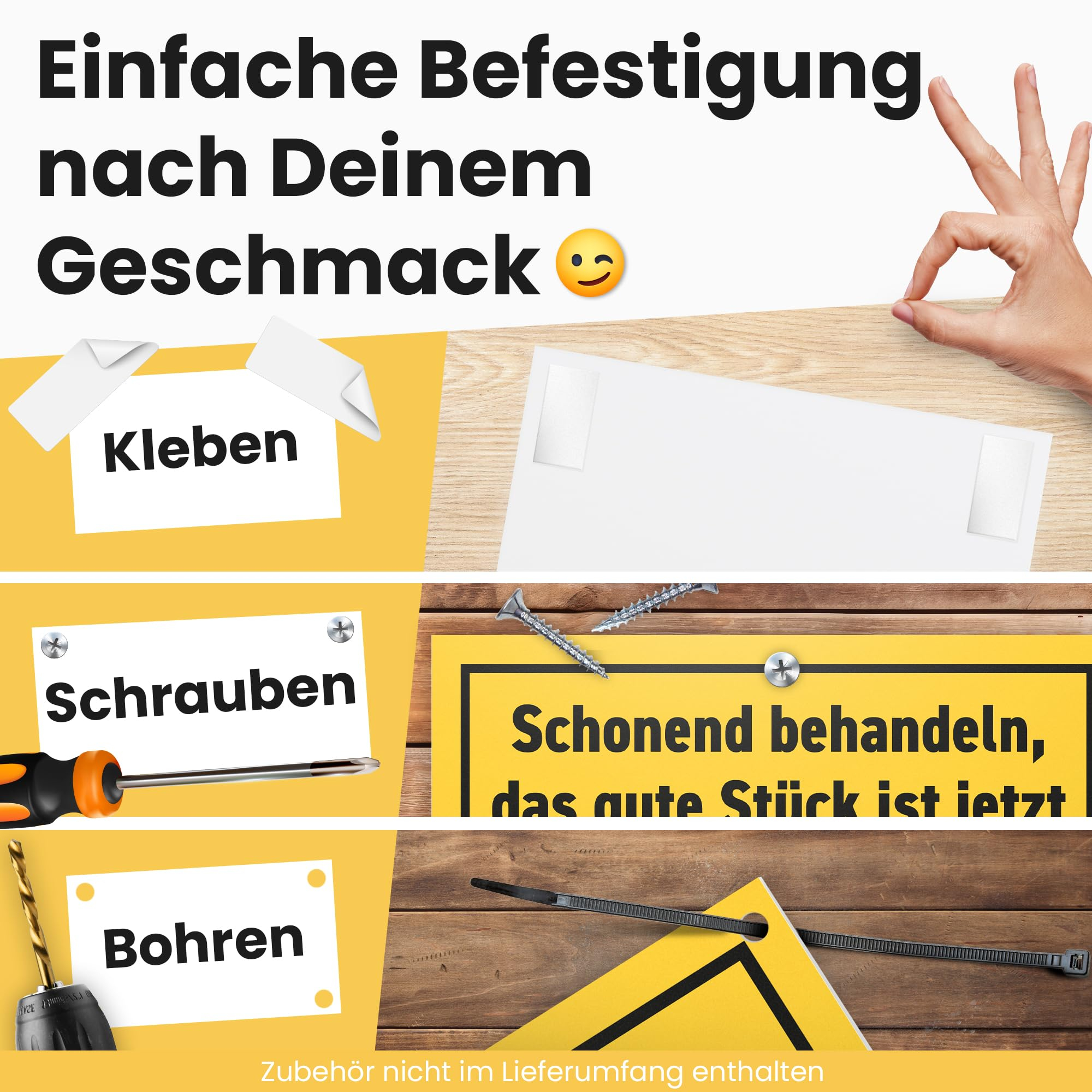 (20x30cm) Geburtstags Blechschild Wand Deko Metallbild Geschenkidee - Schonend behandeln / 50