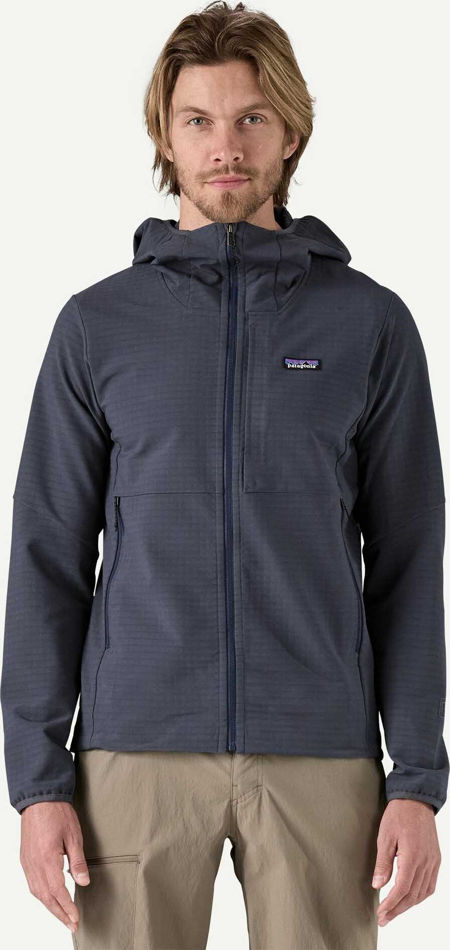 R1 TechFace Hoody Herre Smolder Blue