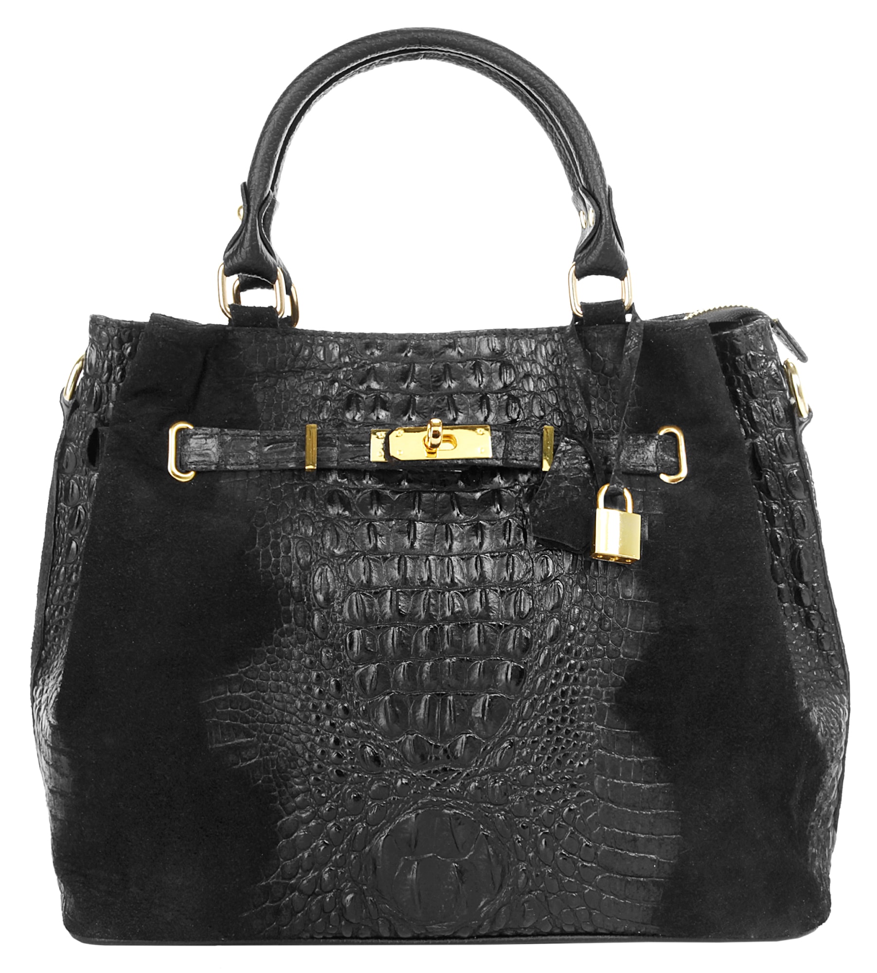 Cluty Henkeltasche echt Leder, Made in Italy