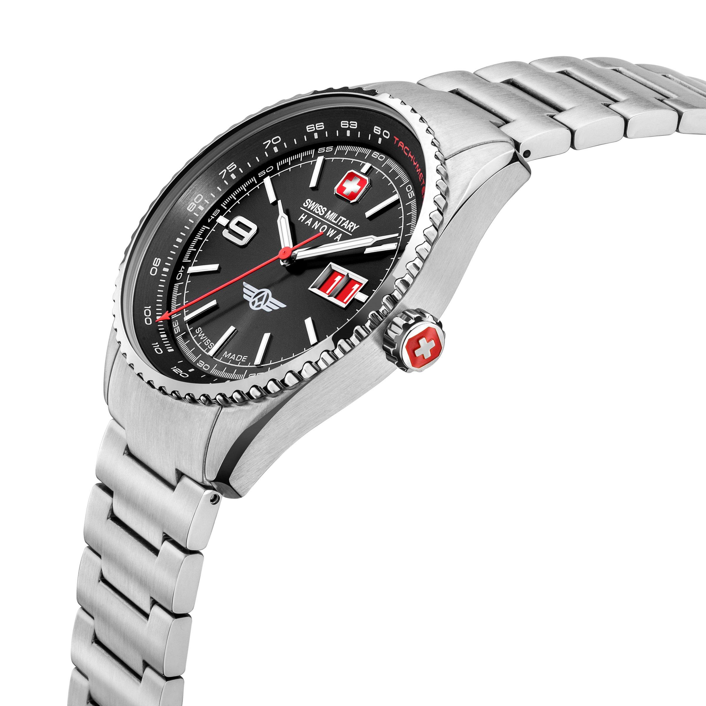 Swiss Military Hanowa Afterburn Stainless Steel Sports Analogue Quartz Watch