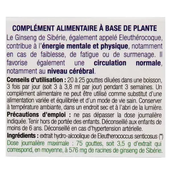 Ladrome Fresh Plant Extracts Ginseng Siberiano Orgânico Eleutherococcus 50ml
