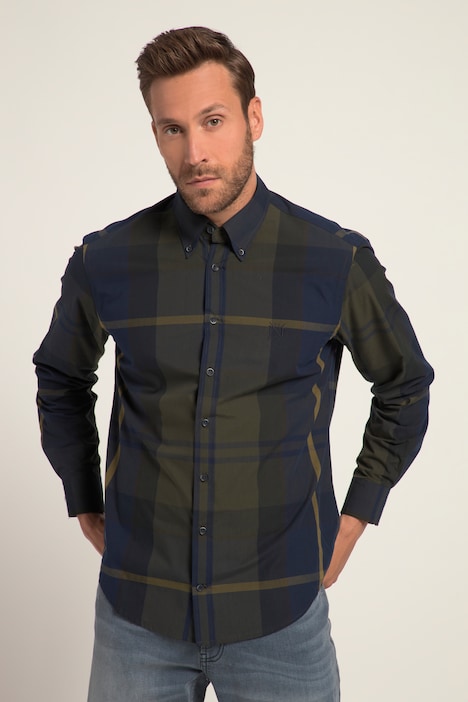 Karohemd, Langarm, Buttondown-Kragen, Modern Fit, bis 8 XL
