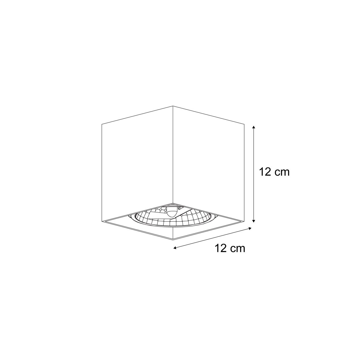 Moderne opbouwspot beige G9 draai- en kantelbaar - Box