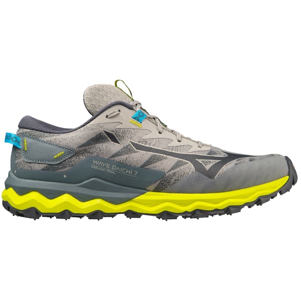 Chaussure trail MIZUNO WAVE DAICHI 7 GHOST GRAY/OMBRE BLUE/BOLT 2 (NEON)