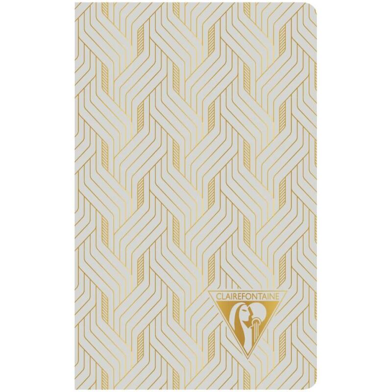 Carnet piqûre textile Neo Deco Collection Printemps-Été 7,5x12cm 48 pages ligné motifs assortis papier ivoire 90g - Assortis