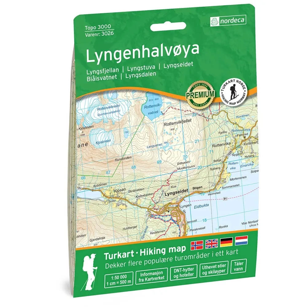 Nordeca Topo 3000 1:50 000 Lyngenhalvøya