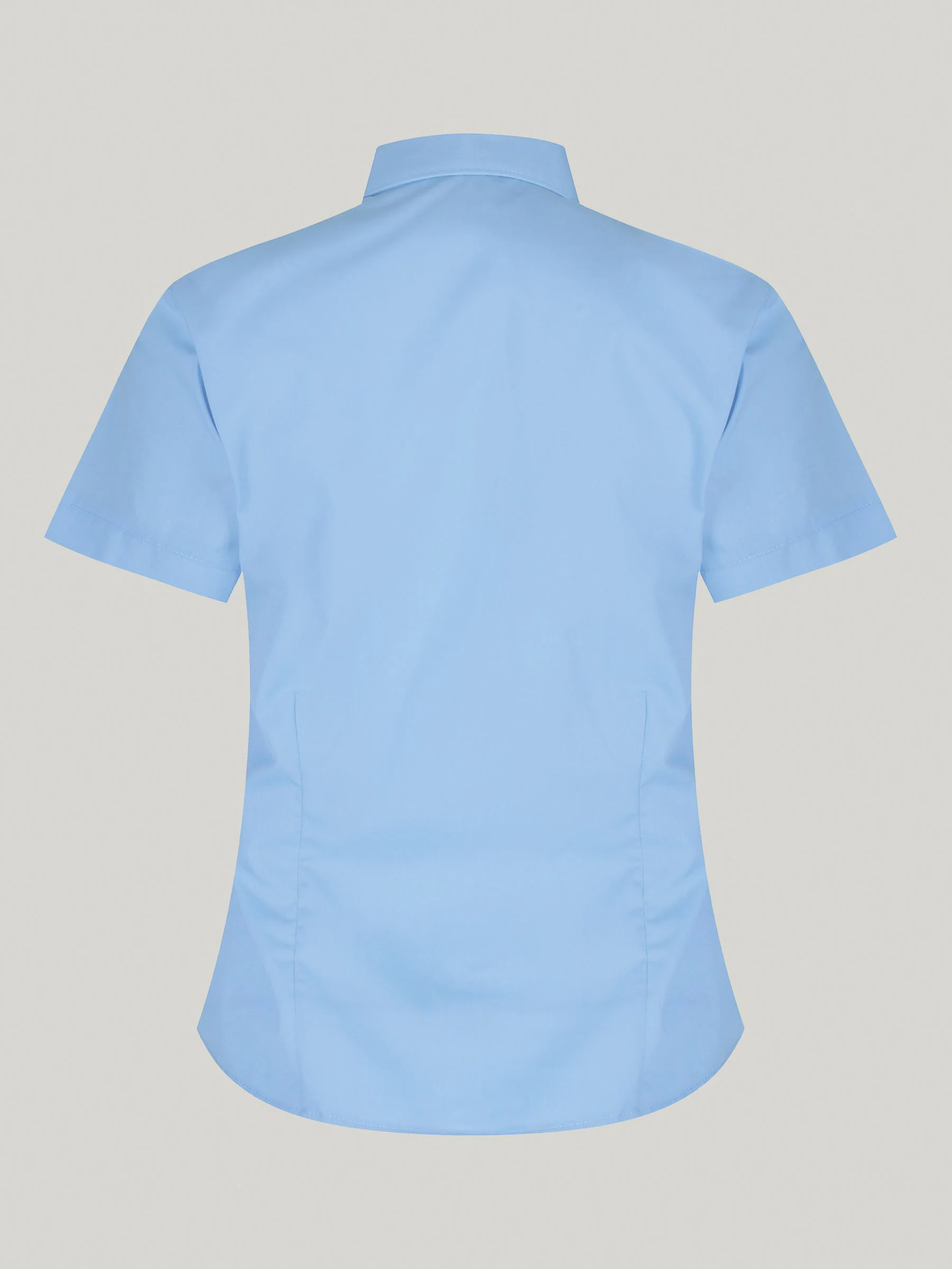 Trutex Blauw Slim fit Korte mouwen 2 Pack School overhemden