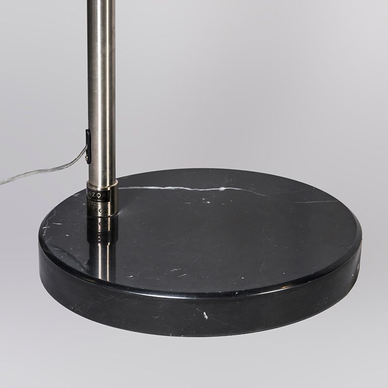 Moderne booglamp staal met marmeren voet - XXL