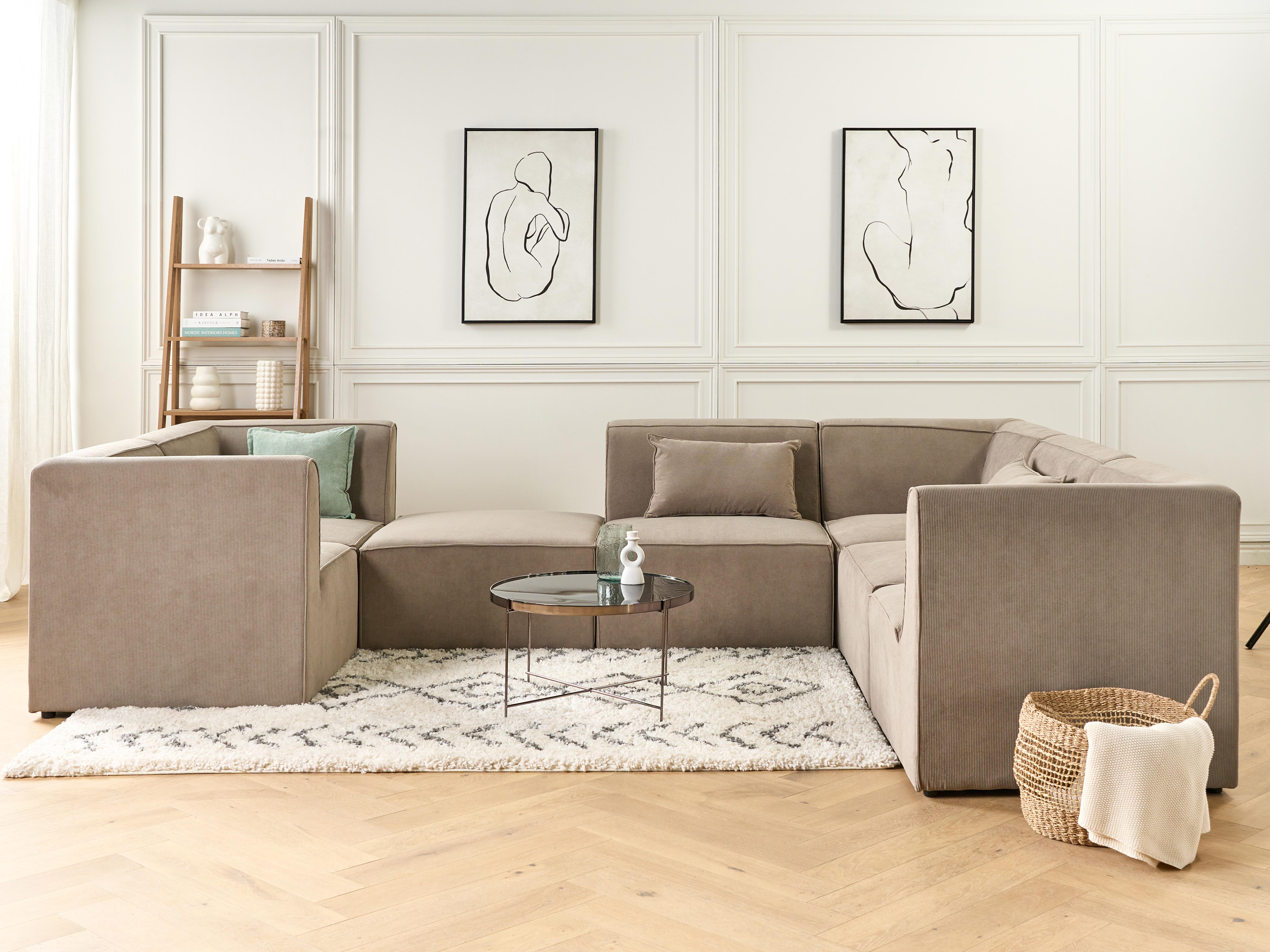 Hoekmodule LEMVIG Corduroy Taupe