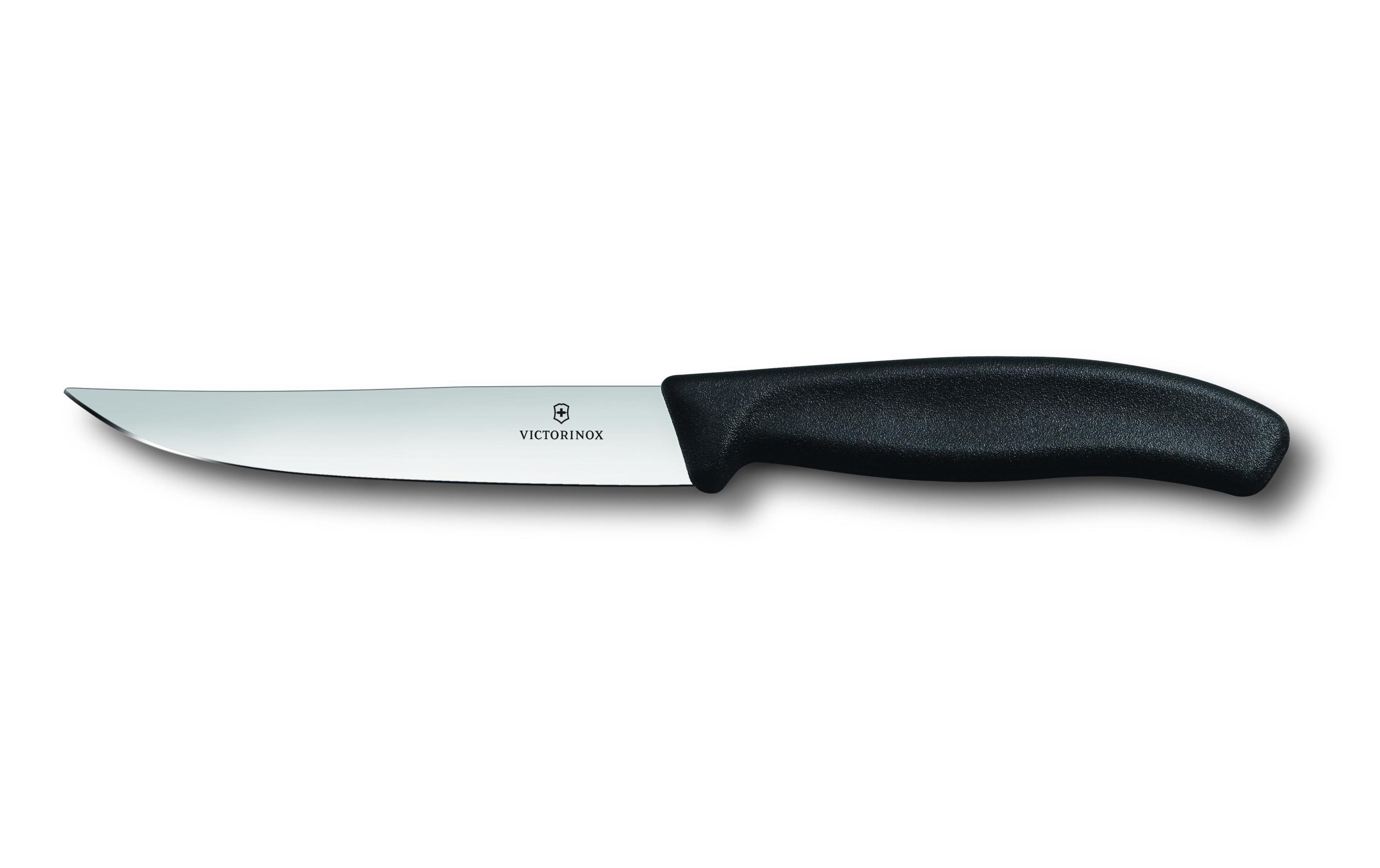 Steakmesser Swisss Classic Gourmet 2 Stück, SchwarzMesser mit geradem Schliff