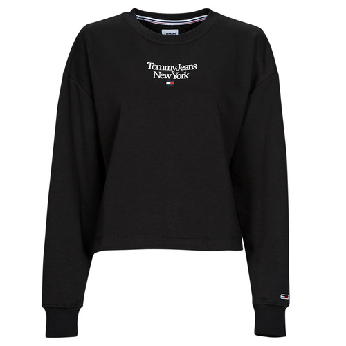 Tommy Jeans - TJW BXY ESSENTIAL LOGO 1 CREW - Noir