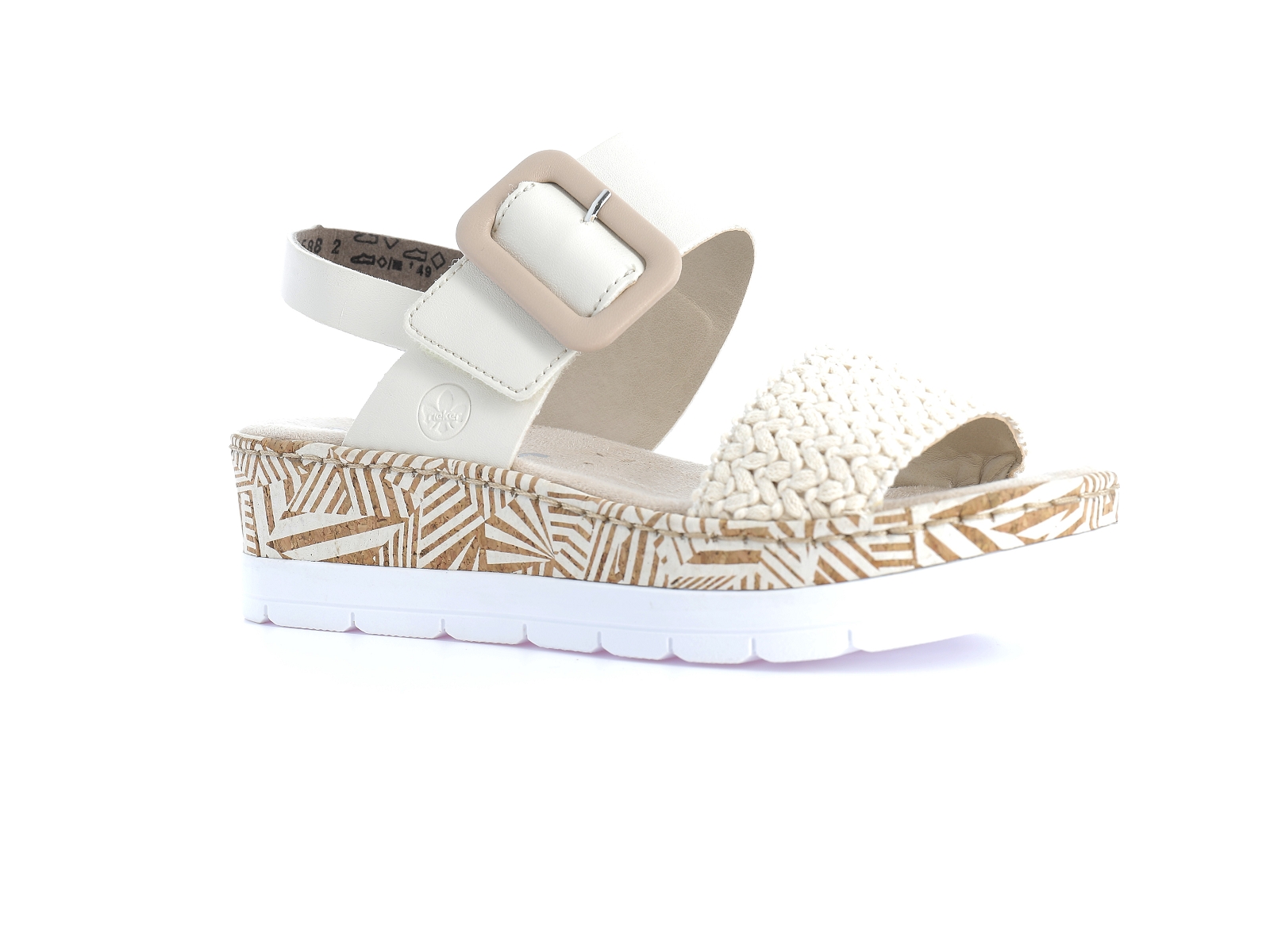 Rieker-V3950 Synthétique Beige