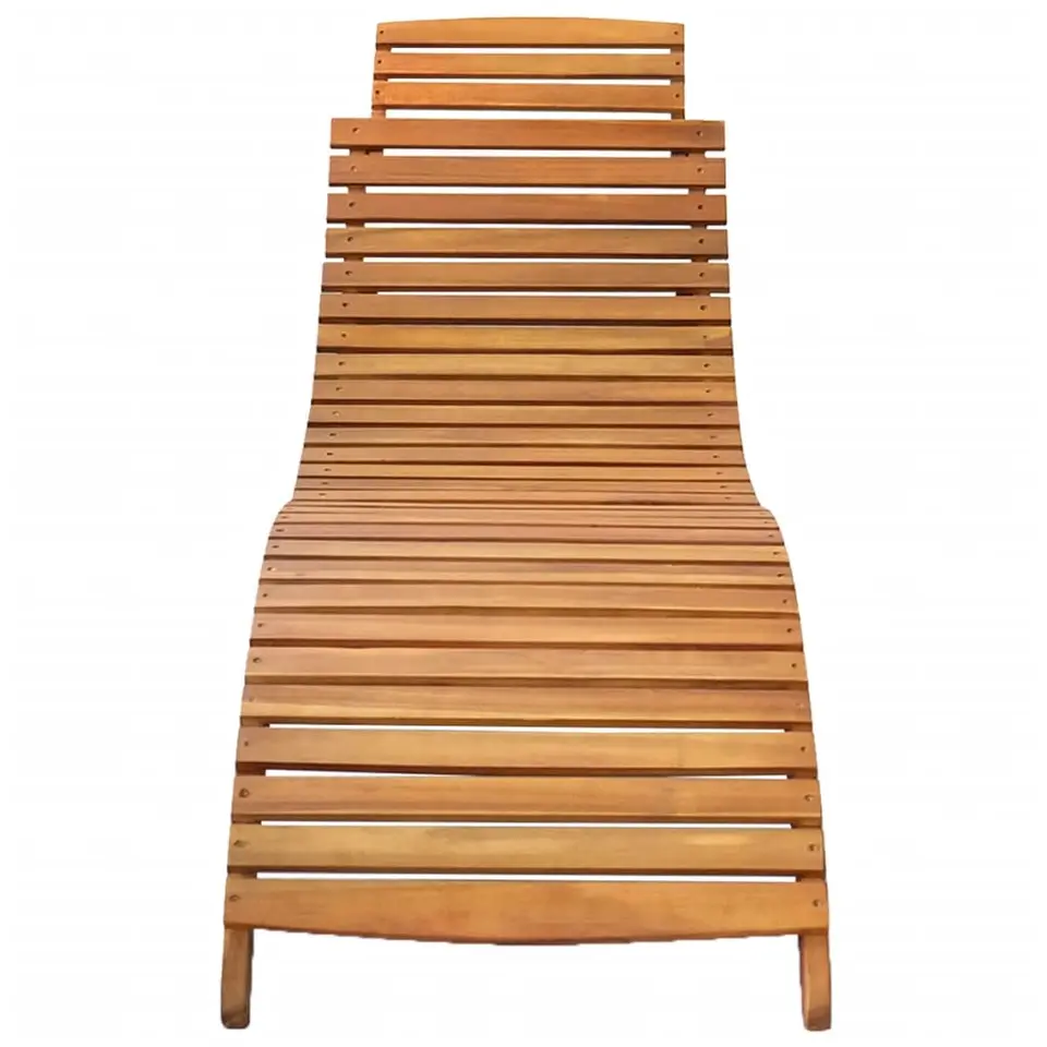 vidaXL - Ligstoel - Bruin - Hout