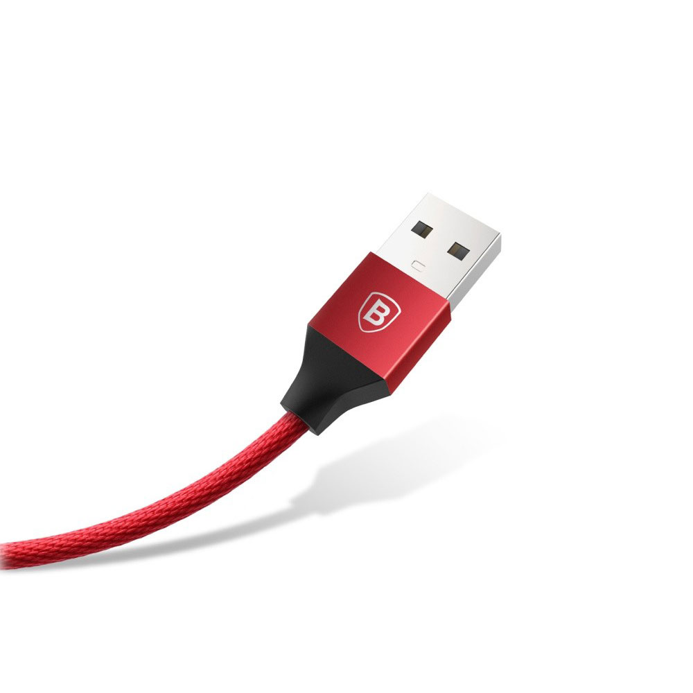 (1.2m) Yiven Lightning USB Ladekabel Datenkabel - Rot