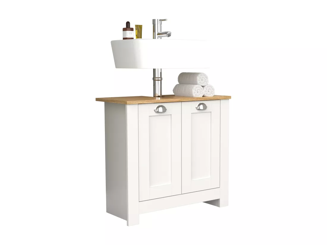 Meuble bas de salle de bain en bois Balusa M