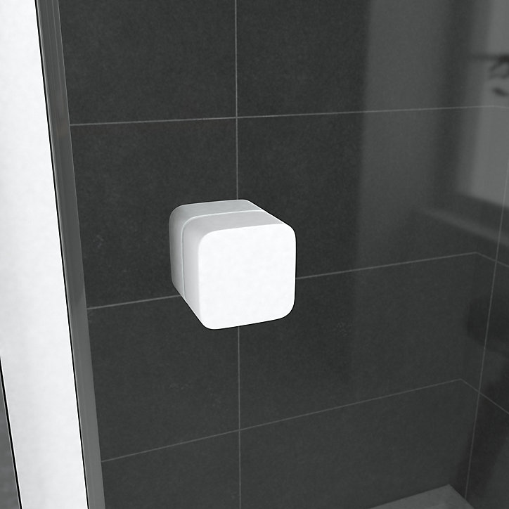 Porte de douche en angle blanc Galedo Spot 90 x 90cm