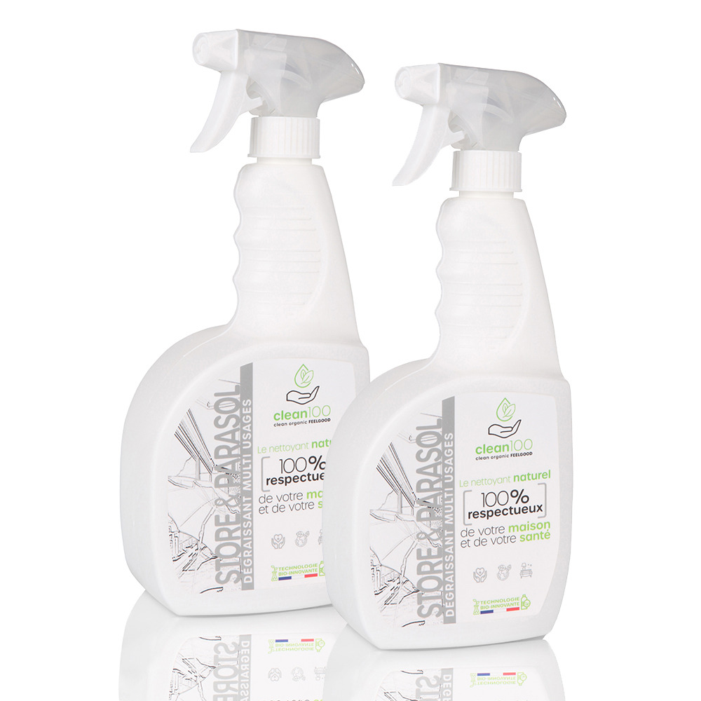 Nettoyant liquide spécial parasol - sprayer - 750ml - ecologique et hypoallergénique - stores, parasols, bâches, tentes, tissus - x2