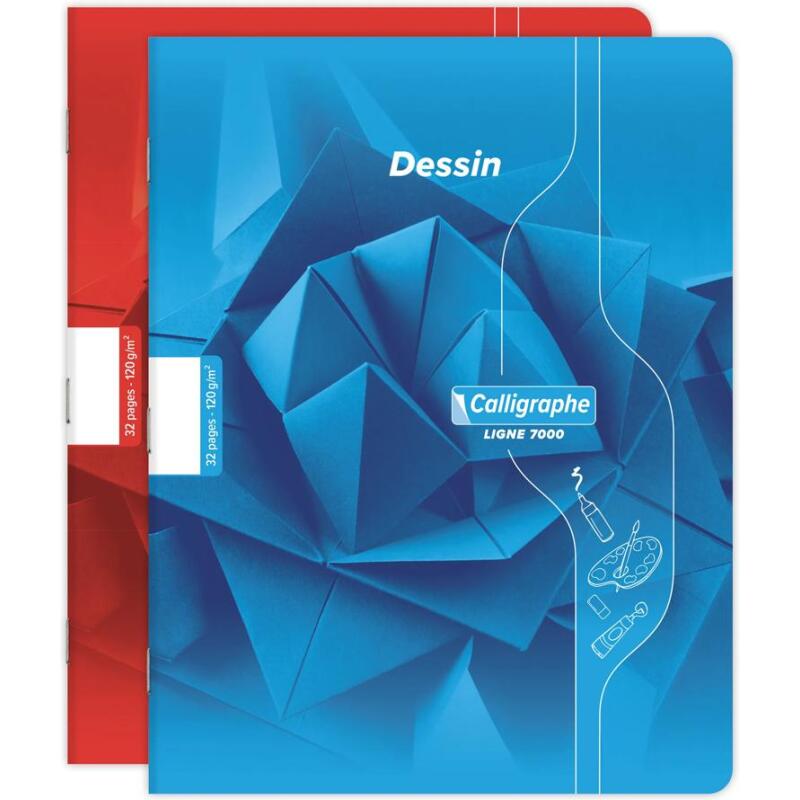 Cahier Dessin scolaire piqué 7000 17x22 cm 32 pages uni