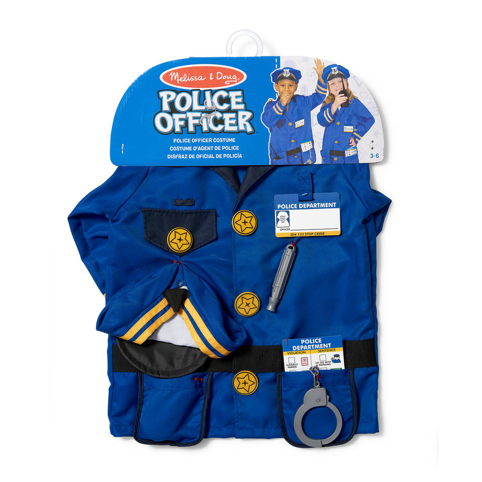 Melissa & Doug verkleedset politie inclusief walkietalkie met geluid