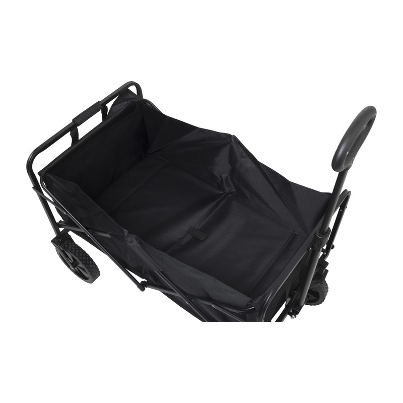 Opvouwbare bolderkar - zwart - 103x54x108 cm
