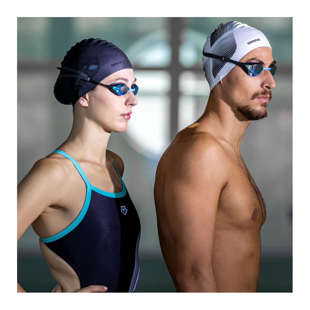 Arena COBRA CORE SWIPE MIRROR - Lunettes natation blue/white