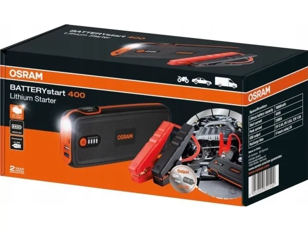Osram BatteryStart 400 Jump Starter - 12V