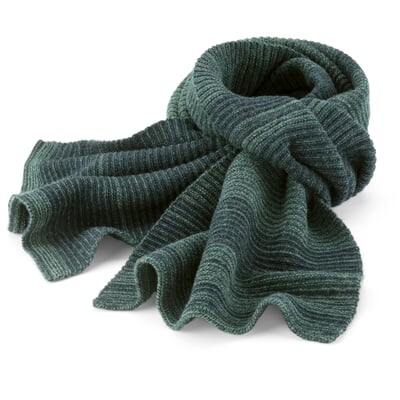 Unisex-Strickschal meliert, Oliv