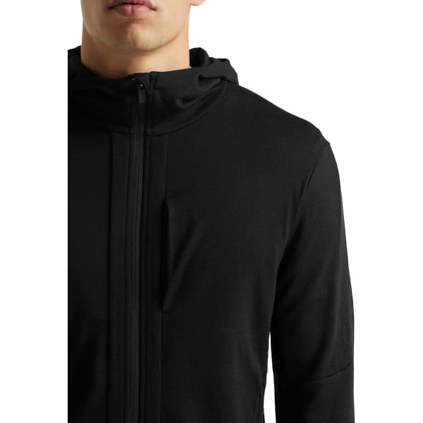 Veste polaire ICEBREAKER QUANTUM III LS ZIP HOODIE BLACK