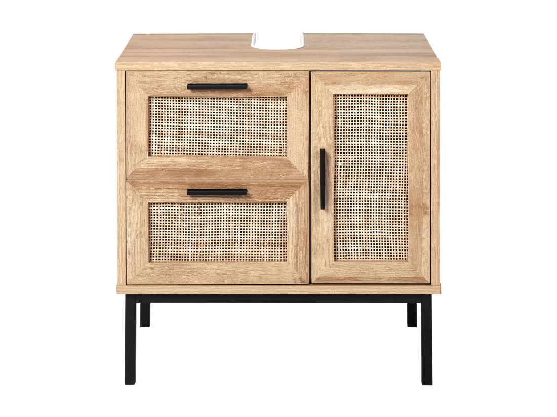 Meuble de salle de bain ROSELL 60 cm 40 cm 60 cm Marron clair