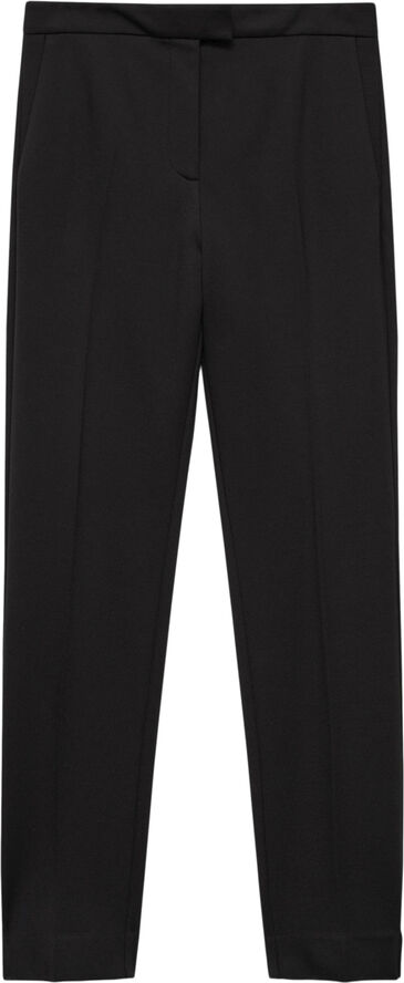 MANGO Pleated suit trousers Black