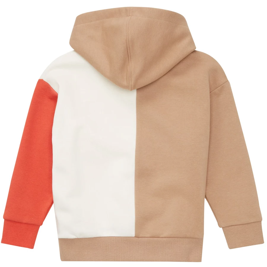 TOM TAILOR Hoodie colorblocking beige