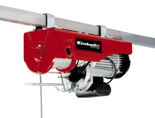 Einhell TC-EH 1000, 999 kg, 18 m, 9 m, 4 m/min, 8 m/min, 1600 W