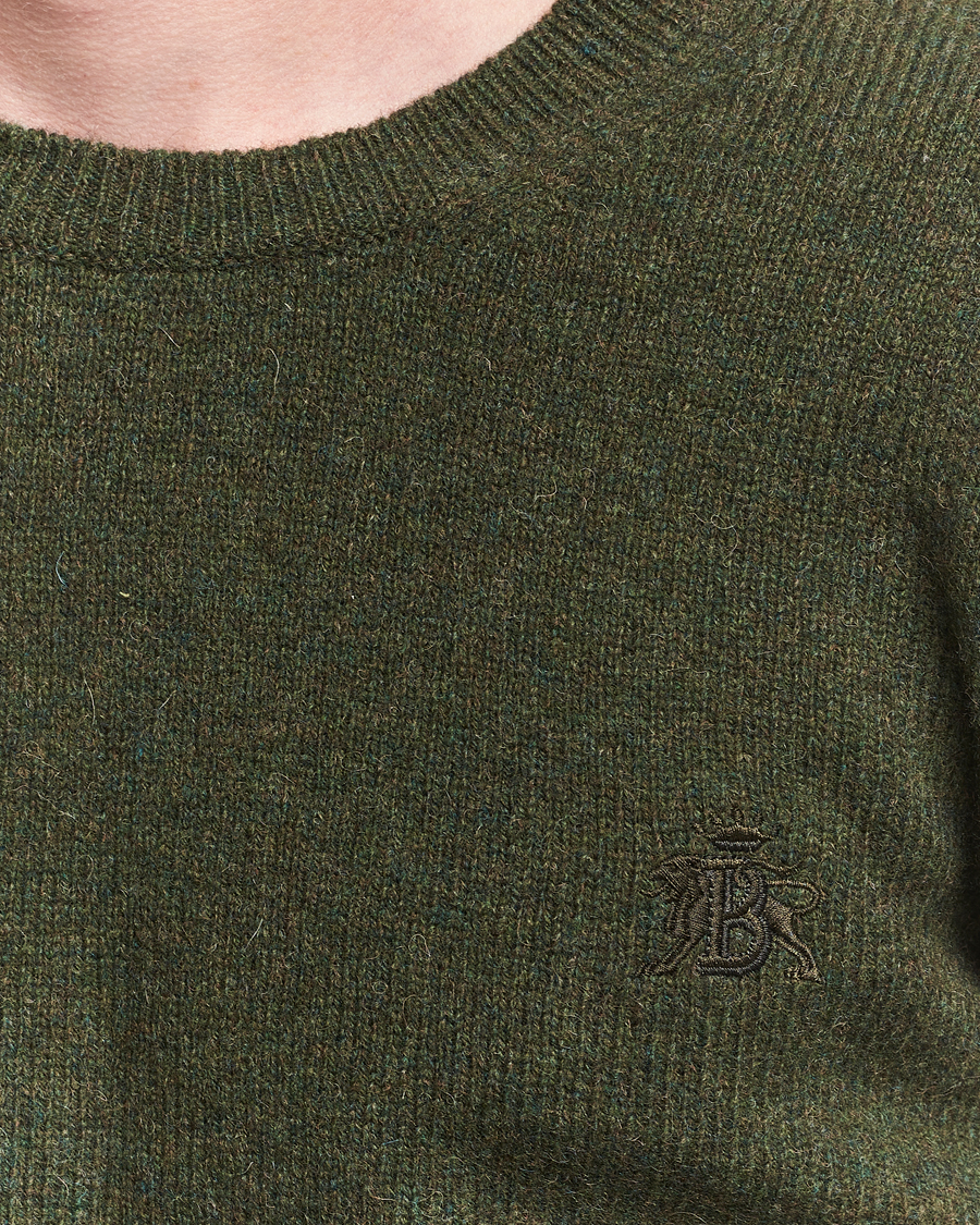 Baracuta Shetland Virgin Wool Crew Neck Beech