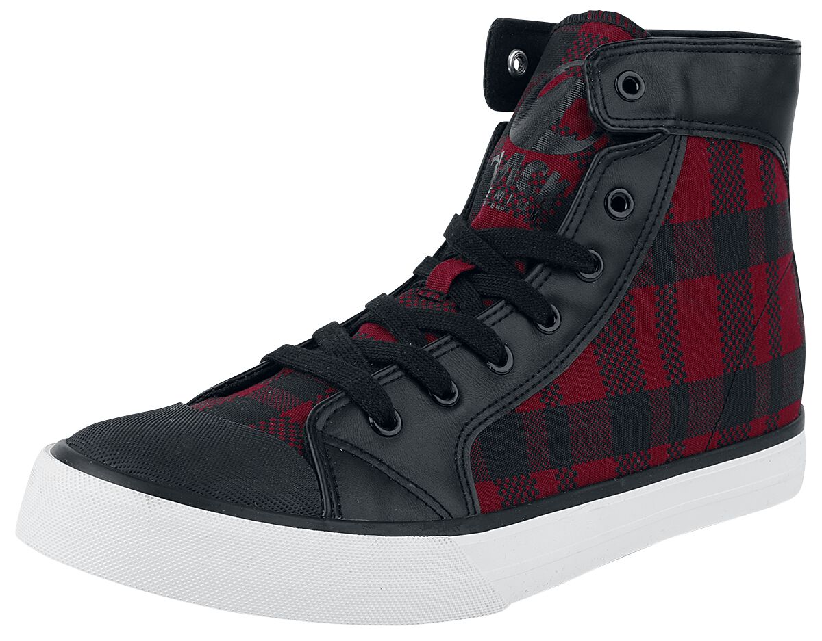 Baskets à carreaux | Black Premium by EMP Baskets hautes