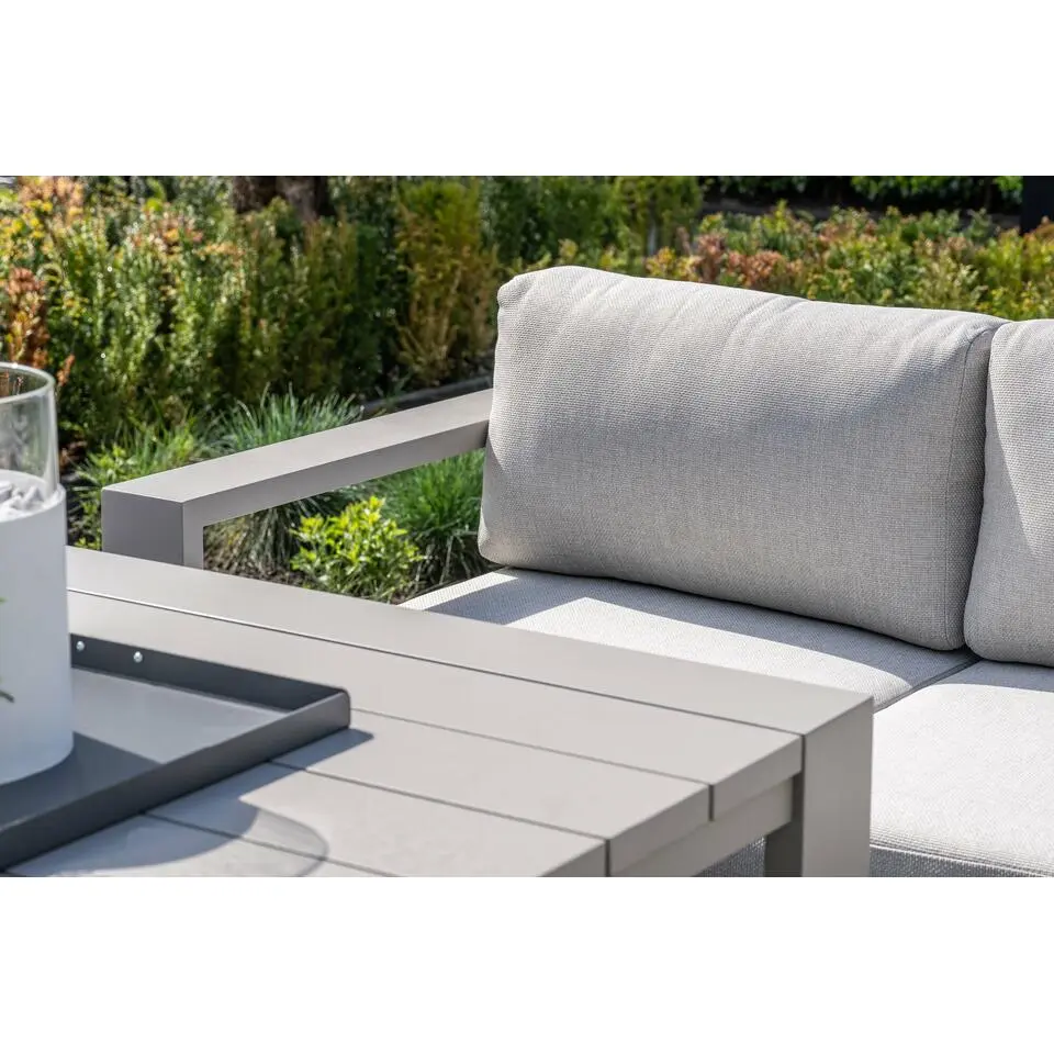 Levanto lounge-diningtafel - 111x111 cm - taupe