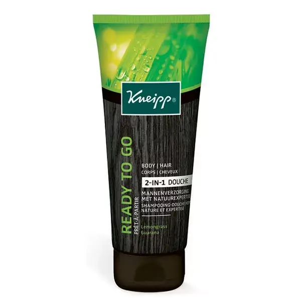 Shampoo e Gel de Banho 2 em 1 Kneipp Men com Capim-limão e Guaraná, 200ml