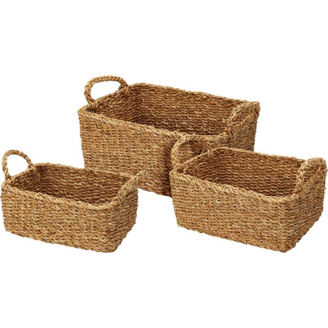 Korb groß - rechteckig - ca. 36 x 27 x 24 cm - 1 Stück