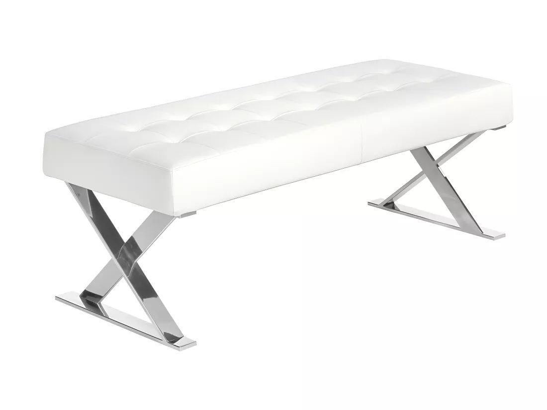 Banquette en simili cuir et acier chromé 5001 ANGEL CERDA
