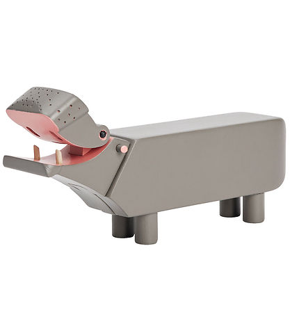 Kay Bojsen Holzfigur - Nilpferd - Liliput - 6 cm - Grau