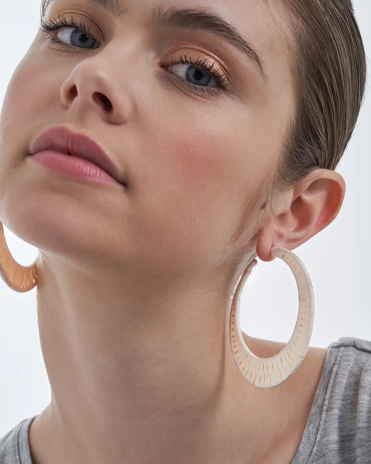 Creolen - White Raffia