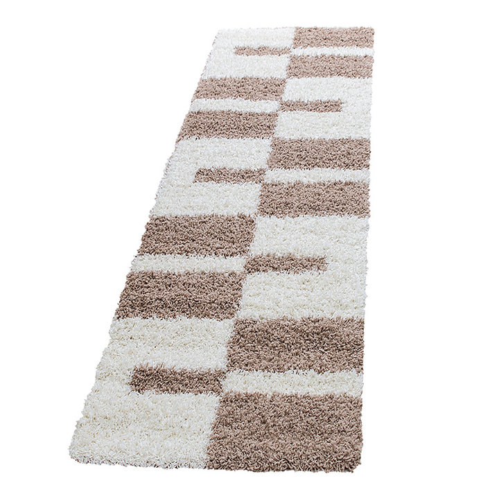 Hoogpolige loper - Gala Beige | Zachte en warme voeten