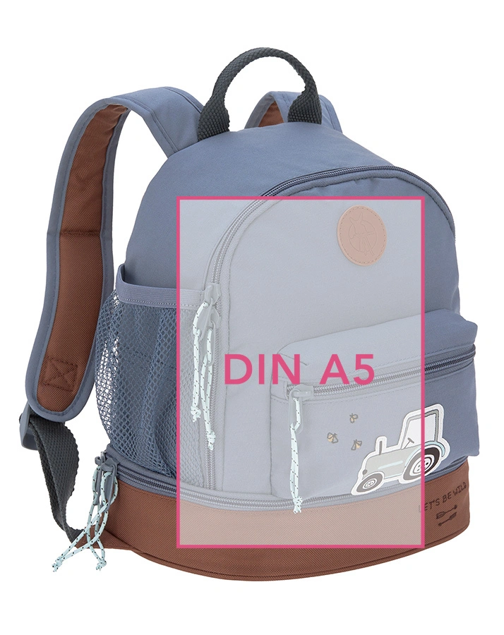 Kinderrucksack ADVENTURE – TRACTOR (24x27x15) in blau
