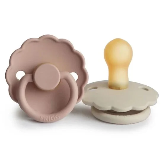 Lot de 2 sucettes Daisy Latex   Blush / Cream        de               Frigg