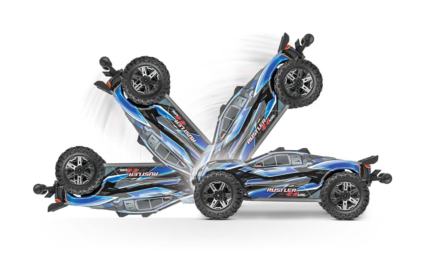 Stadium Truck Rustler 4x4 VXL Rot, ARTR, 1:10<br>4WD Stadium Truck mit Velineon VXL-3S Brushless Antrieb