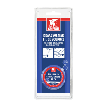 Griffon draadsoldeer 3 mm tin/koper 100 gram