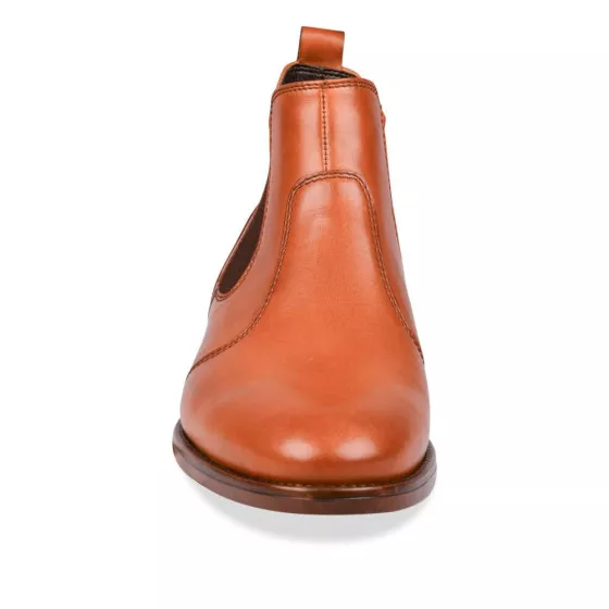 Bottines COGNAC B-BLAKE CUIR