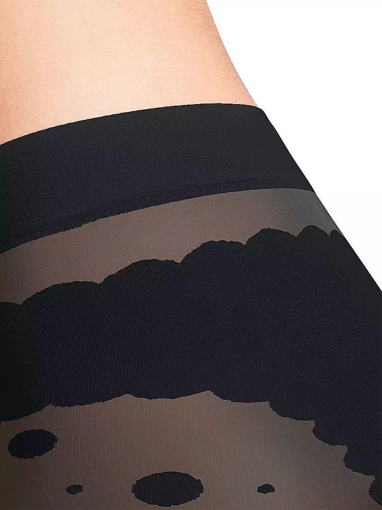FALKE Modestrumpfhose SNOW DOT black schwarz