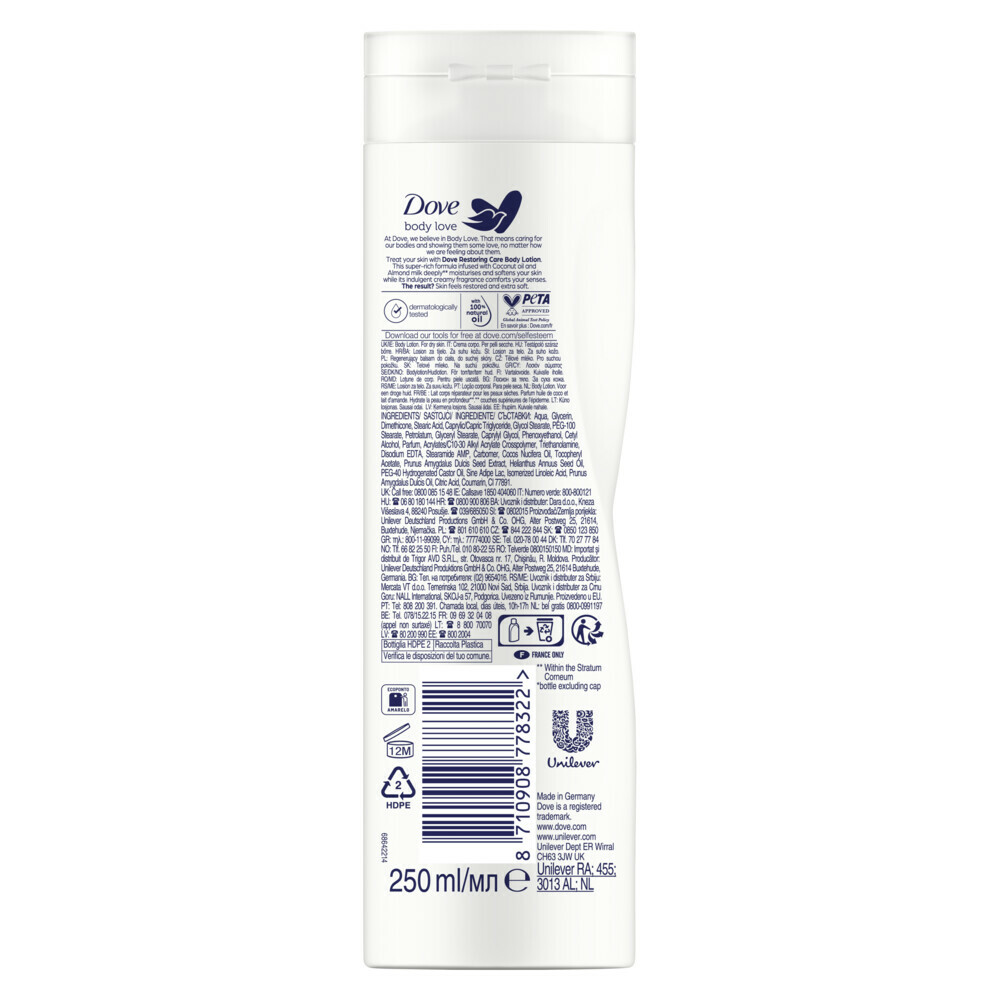 Dove Bodylotion Restoring Care250 ml