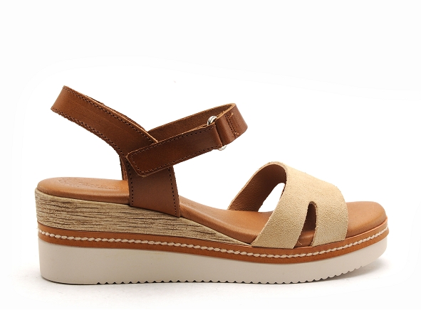 Eva frutos nu pieds talons femme 547 beige