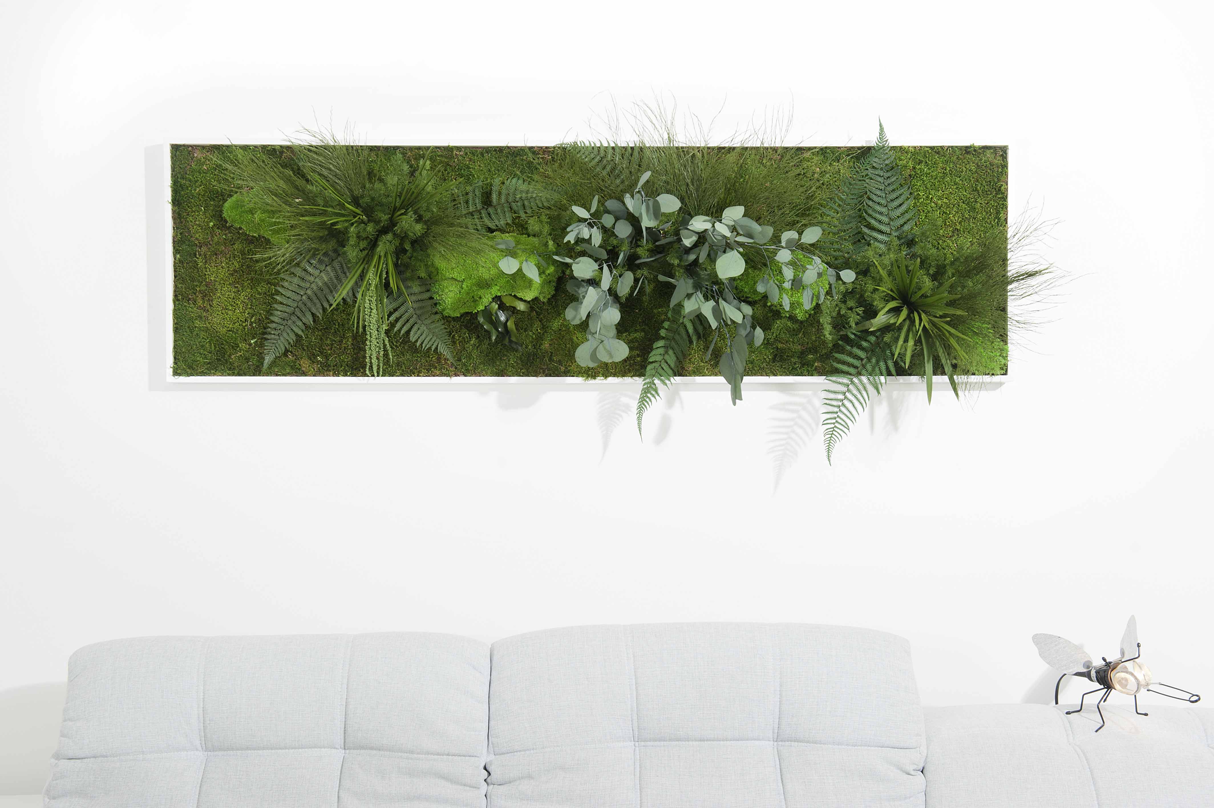 Tableau végétal stabilisé midori 140*40 cm